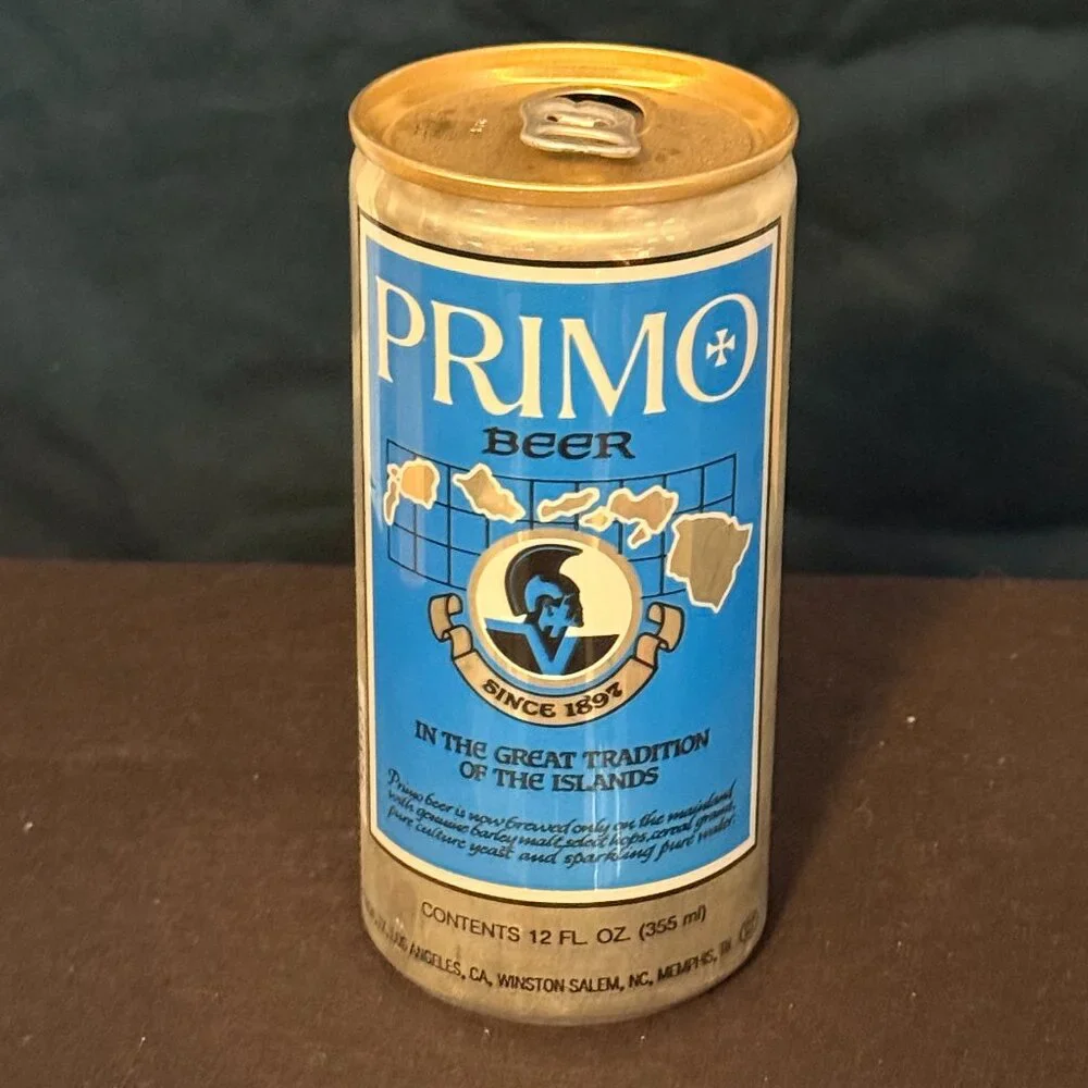 Primo Hawaiian vintage beer can